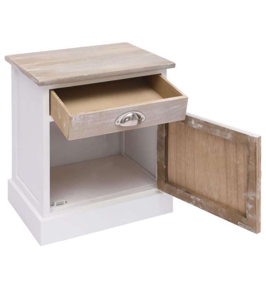 Nachttische 2 Stk. 38x28x45 cm Paulownia Holz
