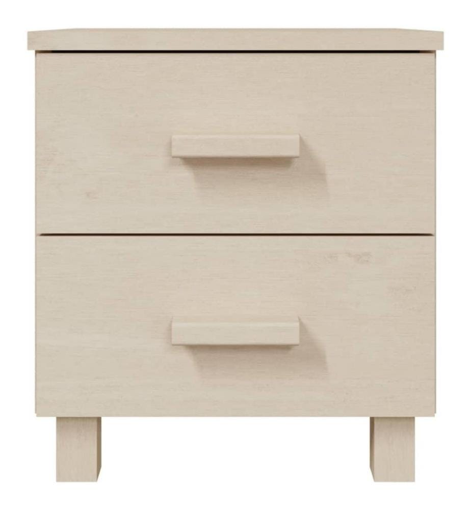 Nachttische 2 Stk. Honigbraun 40x35x44,5 cm Massivholz Kiefer
