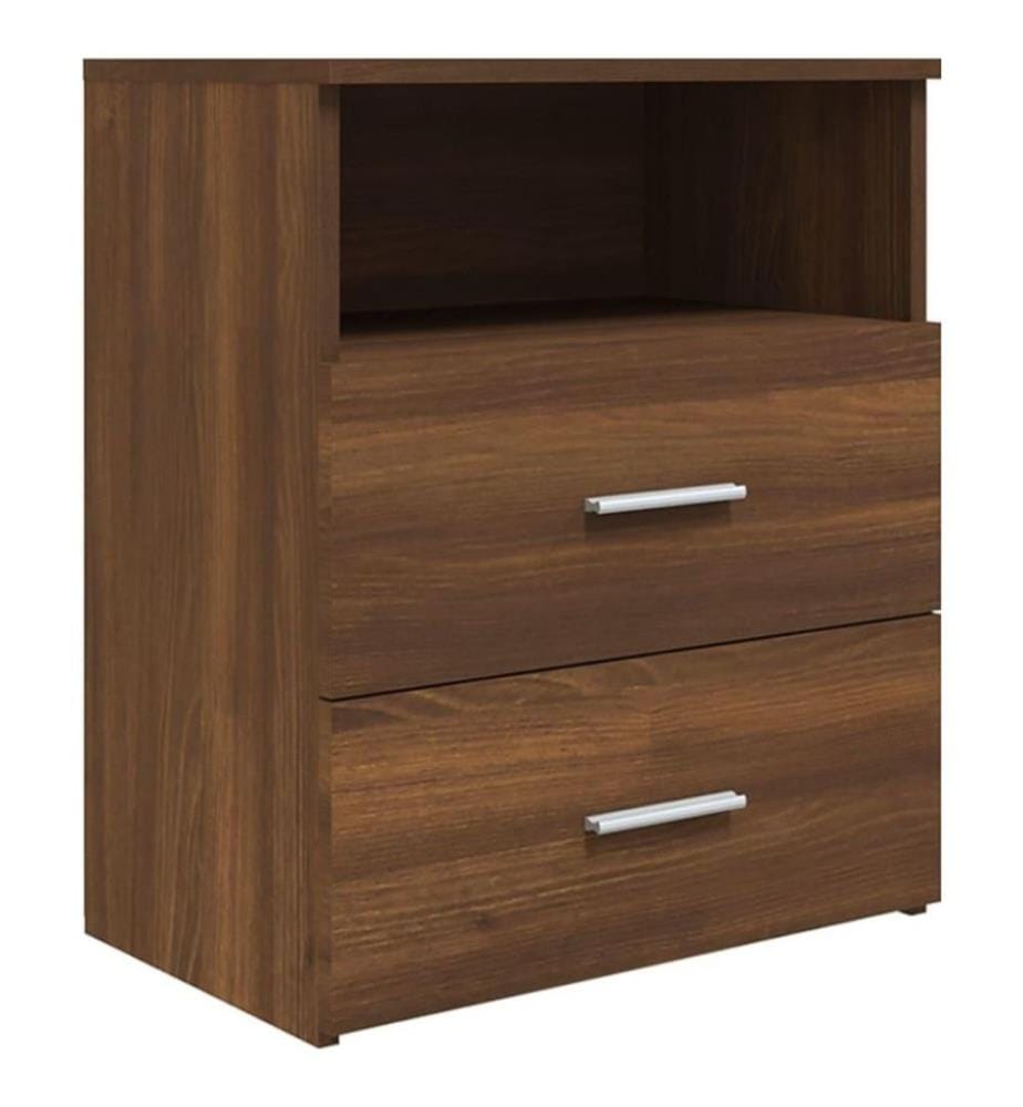 Nachttische 2 Stk. Braun Eichen-Optik 50x32x60 cm