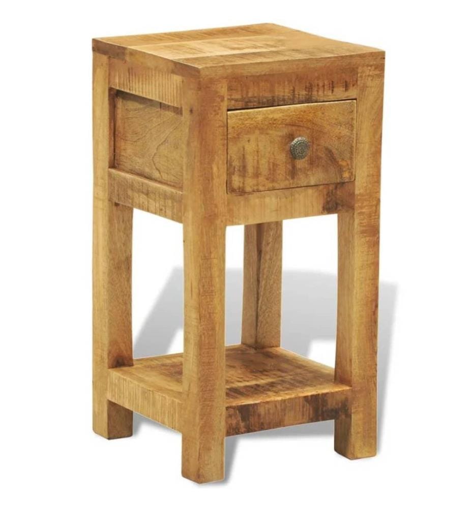 Nachttisch mit 1 Schublade Mango Massivholz