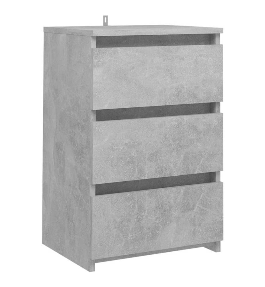 Nachttisch Betongrau 40x35x62,5 cm Holzwerkstoff