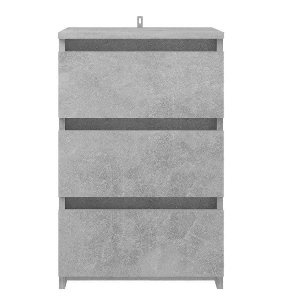 Nachttisch Betongrau 40x35x62,5 cm Holzwerkstoff