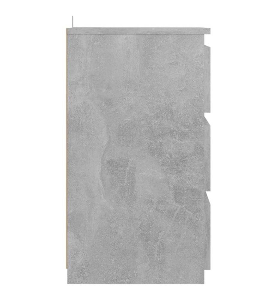 Nachttisch Betongrau 40x35x62,5 cm Holzwerkstoff