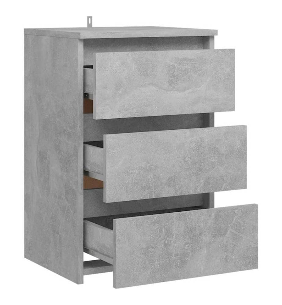 Nachttisch Betongrau 40x35x62,5 cm Holzwerkstoff