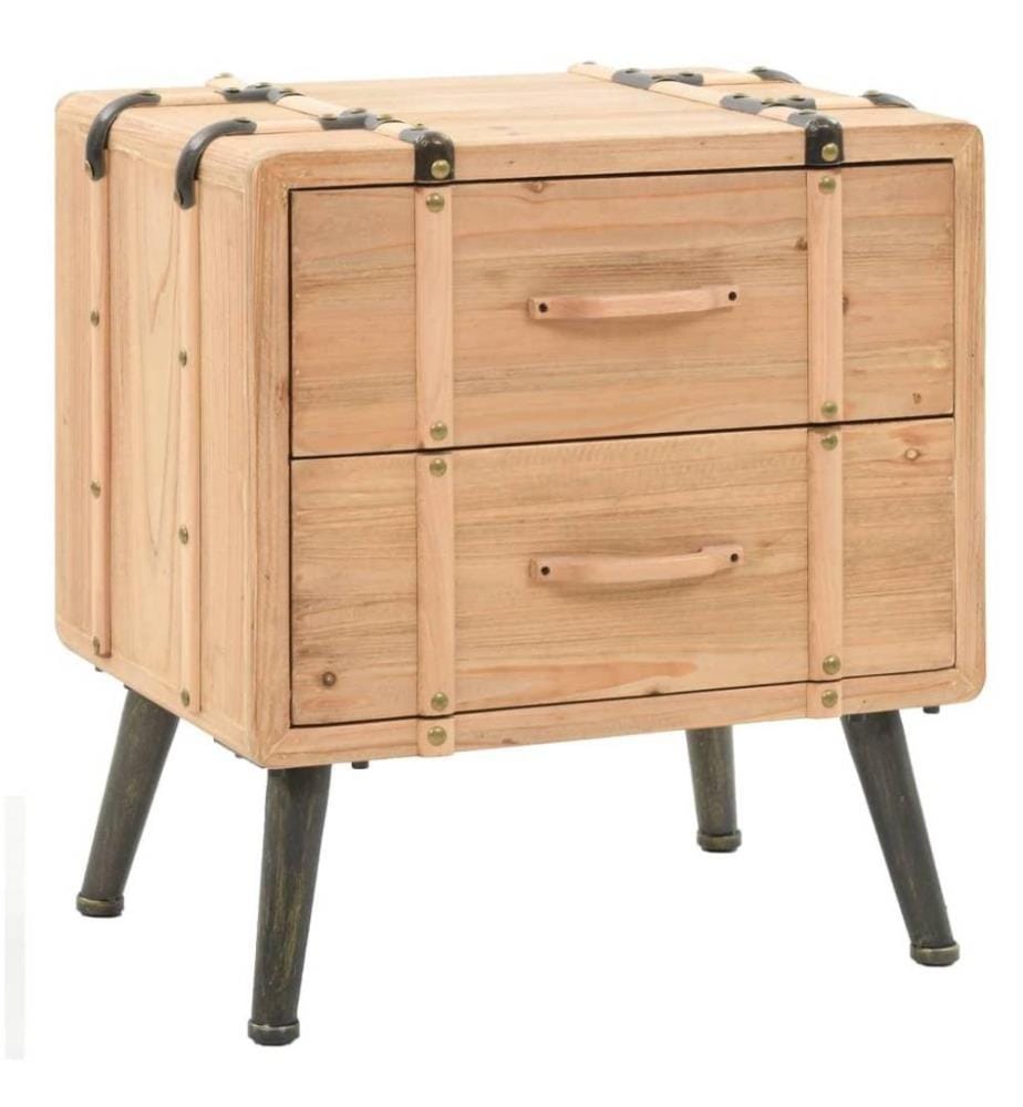 Nachttisch Massiv Tannenholz 50 x 35 x 57 cm