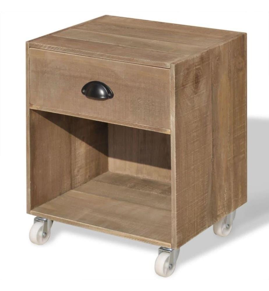 Nachttisch Braun 2 Stk Massivholz