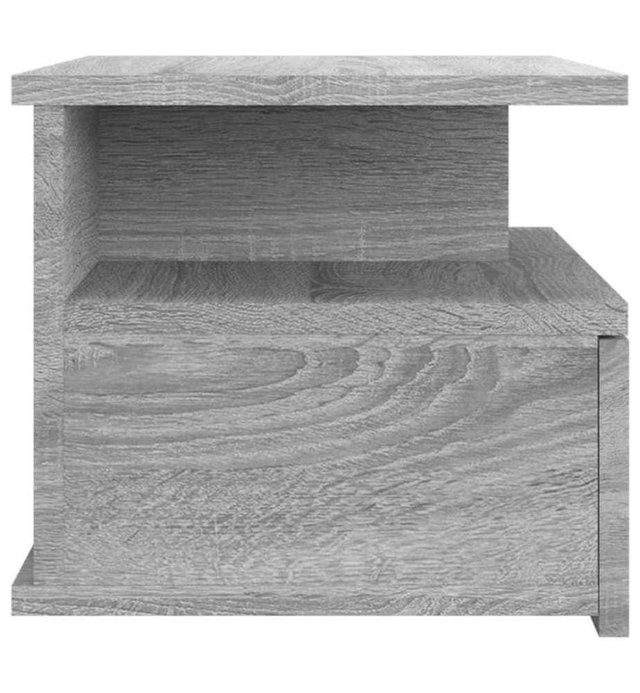Nachttisch Hängend Grau Sonoma 40x31x27 cm Holzwerkstoff