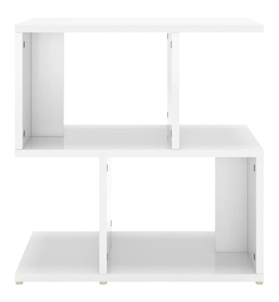 Nachttisch Hochglanz-Weiss 50x30x51,5 cm Holzwerkstoff