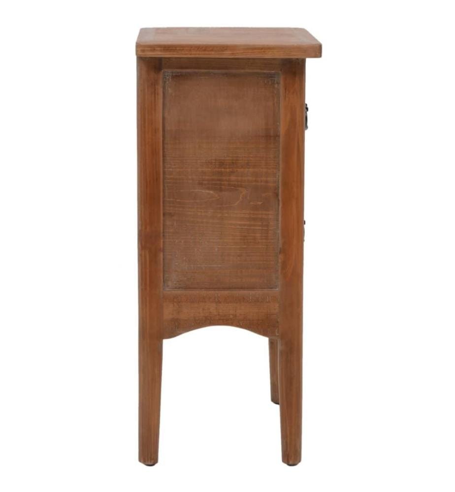Nachttisch Tannenholz Massiv 40 x 29 x 68 cm Braun