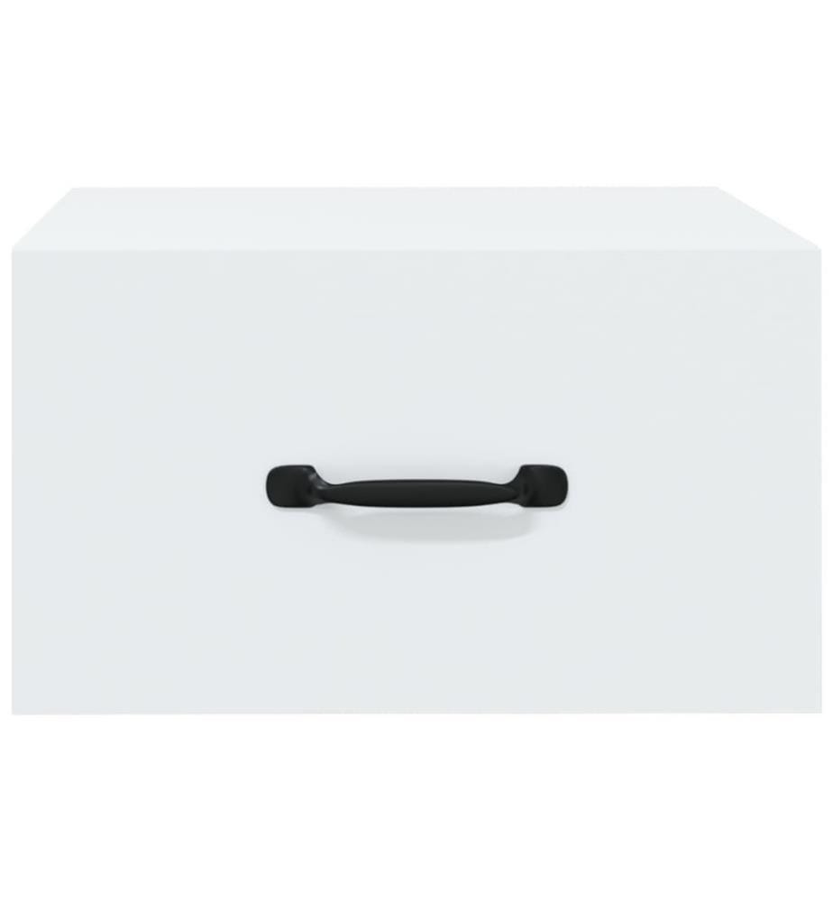Wand-Nachttische 2 Stk. Weiss 35x35x20 cm
