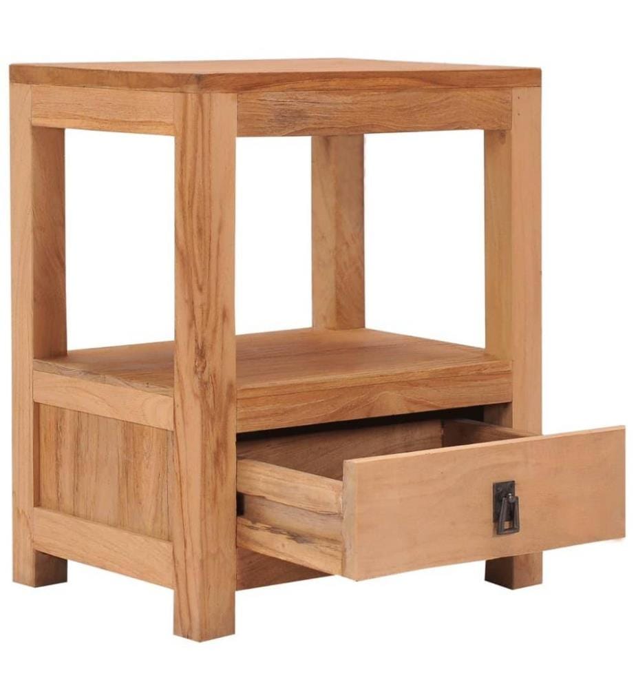 Nachttisch 40 x 30 x 50 cm Teak Massivholz