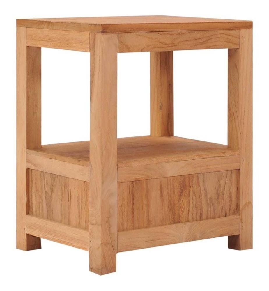 Nachttisch 40 x 30 x 50 cm Teak Massivholz