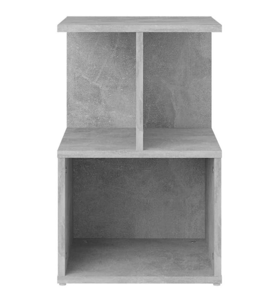 Nachttische 2 Stk. Betongrau 35x35x55 cm Holzwerkstoff
