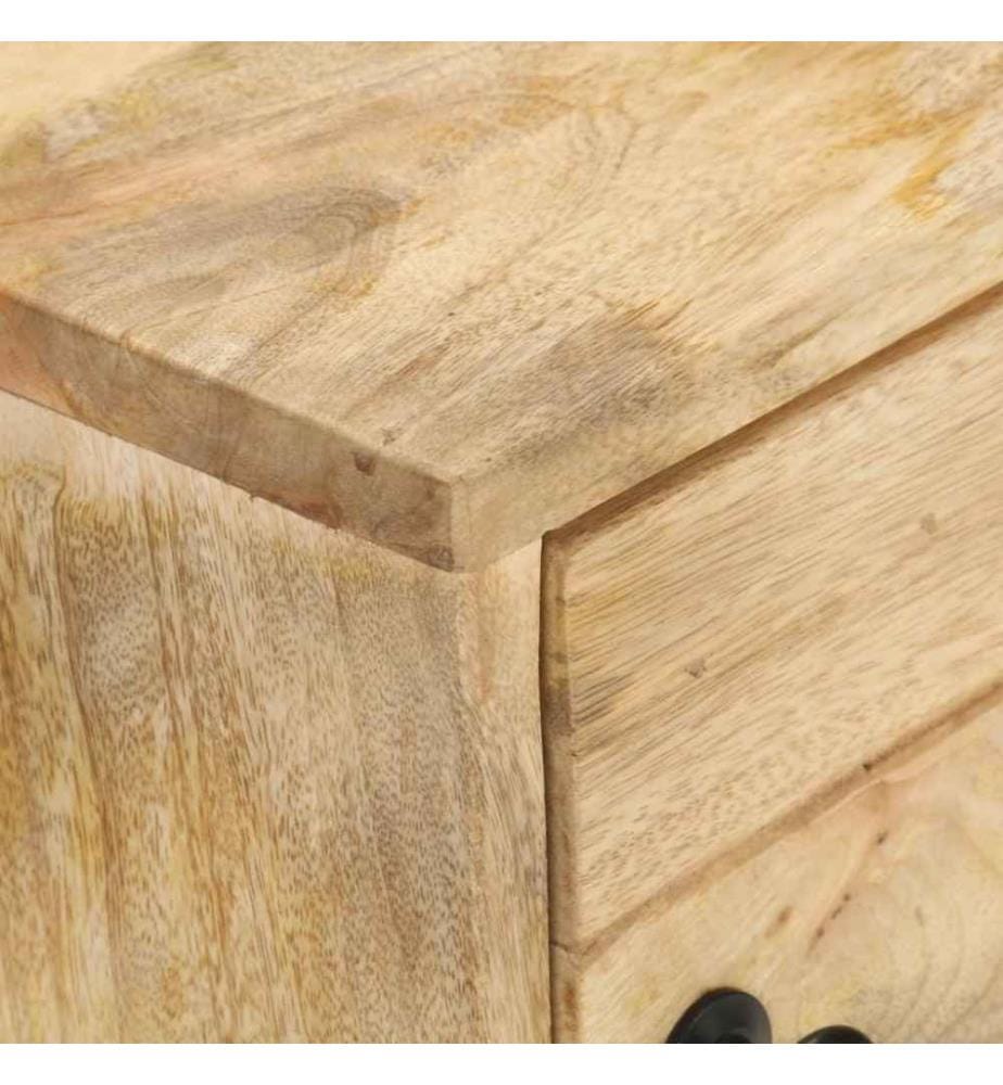 Nachttisch 40x30x50 cm Massivholz Mango