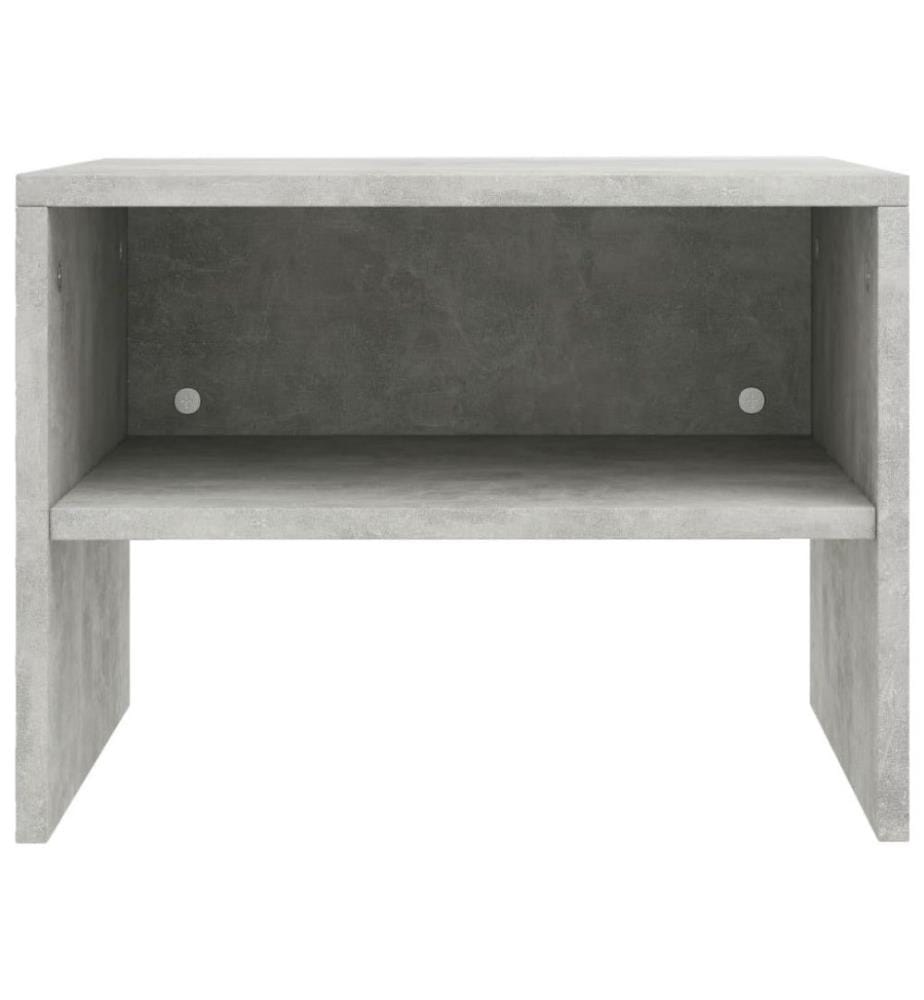 Nachttische 2 Stk. Betongrau 40x30x30 cm Holzwerkstoff