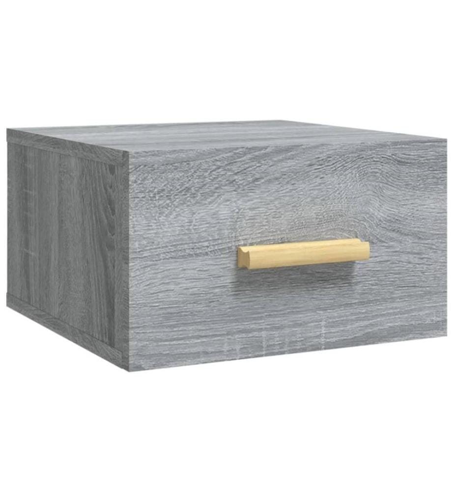 Wand-Nachttisch Grau Sonoma 35x35x20 cm