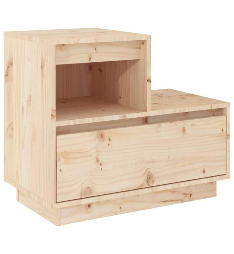 Nachttische 2 Stk. 60x34x51 cm Massivholz Kiefer