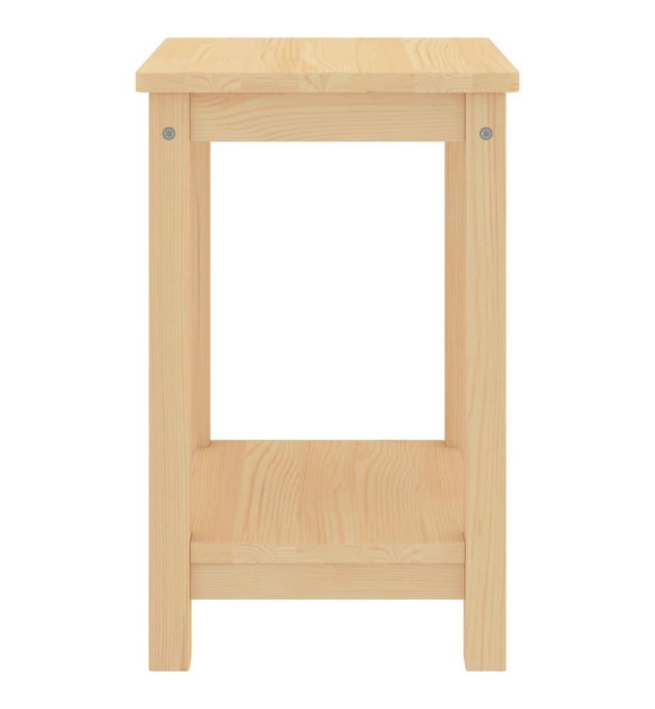 Nachttisch Helles Holz 35x30x47 cm Massivholz Kiefer