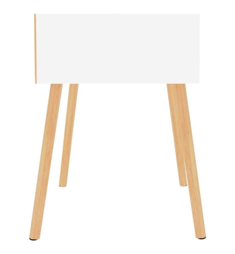 Nachttisch Hochglanz-Weiss 40x40x56 cm Holzwerkstoff