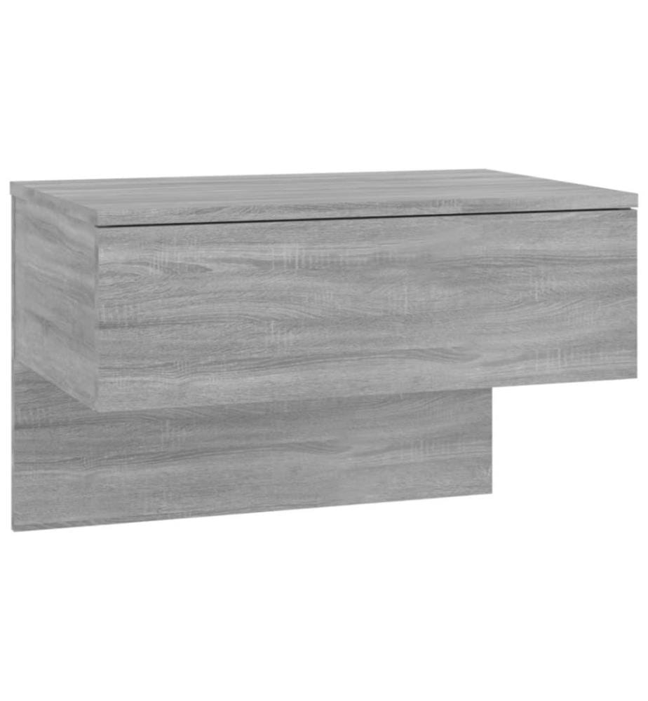 Wand-Nachttische 2 Stk. Grau Sonoma Holzwerkstoff