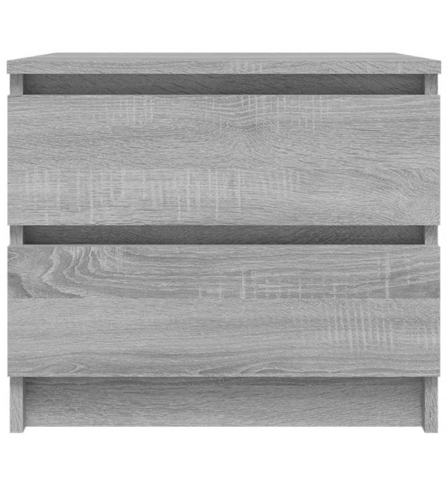 Nachttisch Grau Sonoma 50x39x43,5 cm Holzwerkstoff