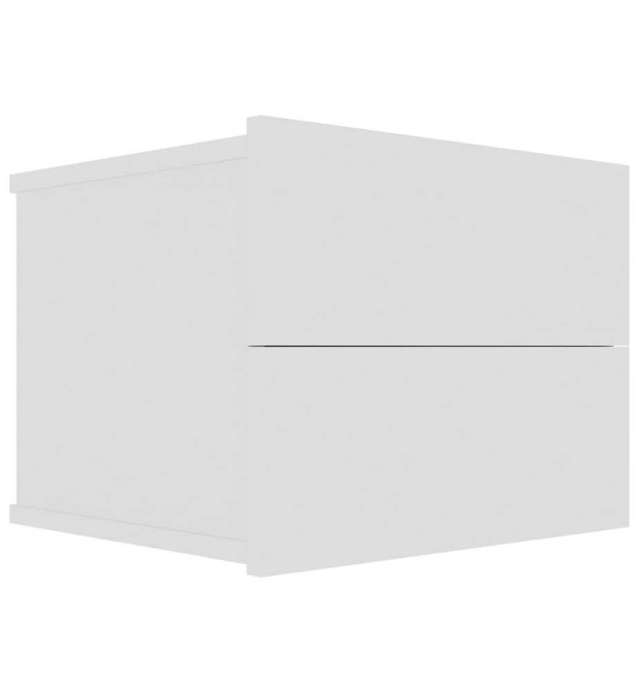 Nachttisch Weiss 40x30x30 cm Holzwerkstoff