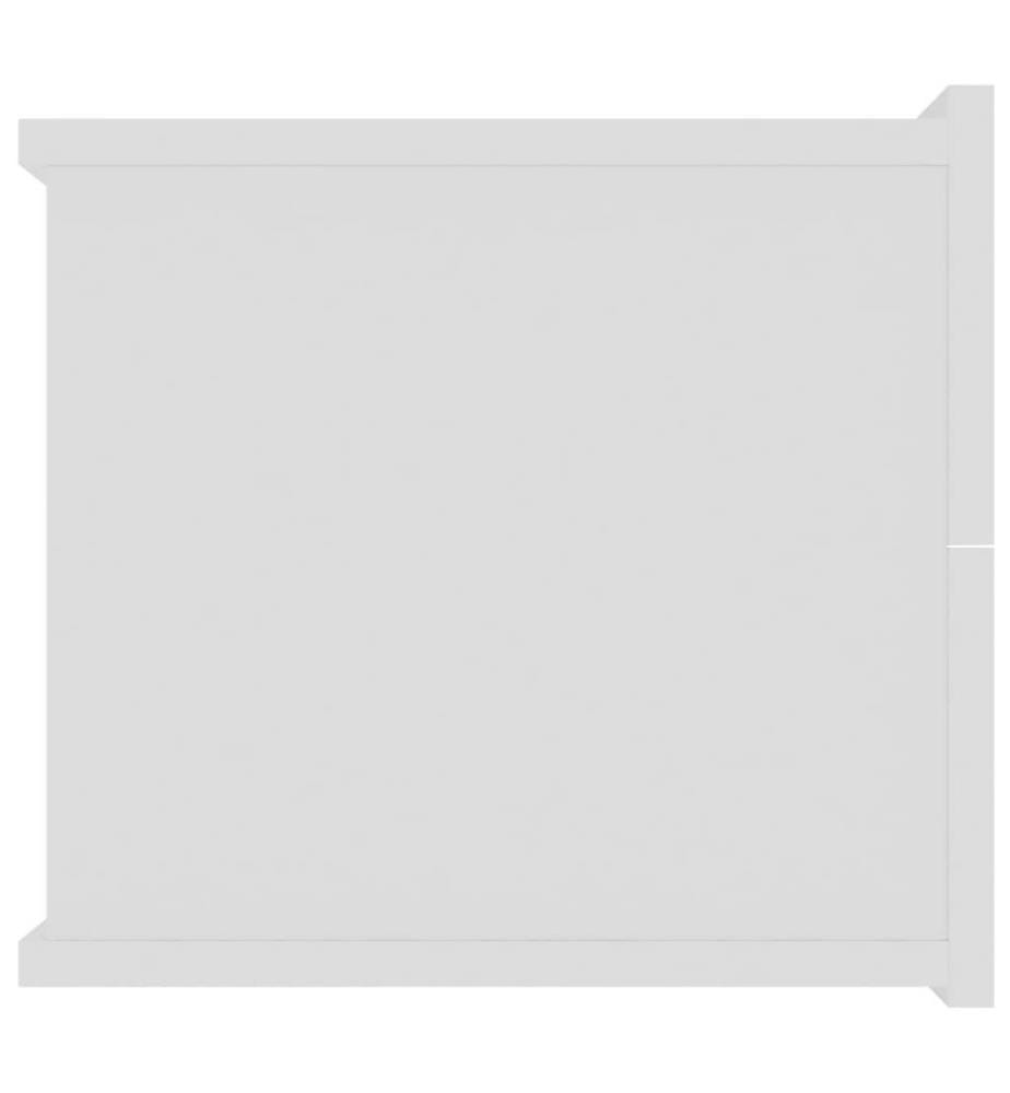 Nachttisch Weiss 40x30x30 cm Holzwerkstoff