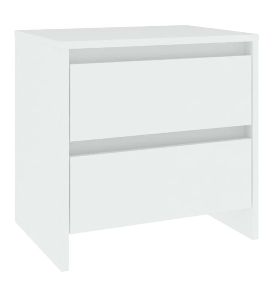 Nachttisch Weiss 45x34,5x44,5 cm Holzwerkstoff