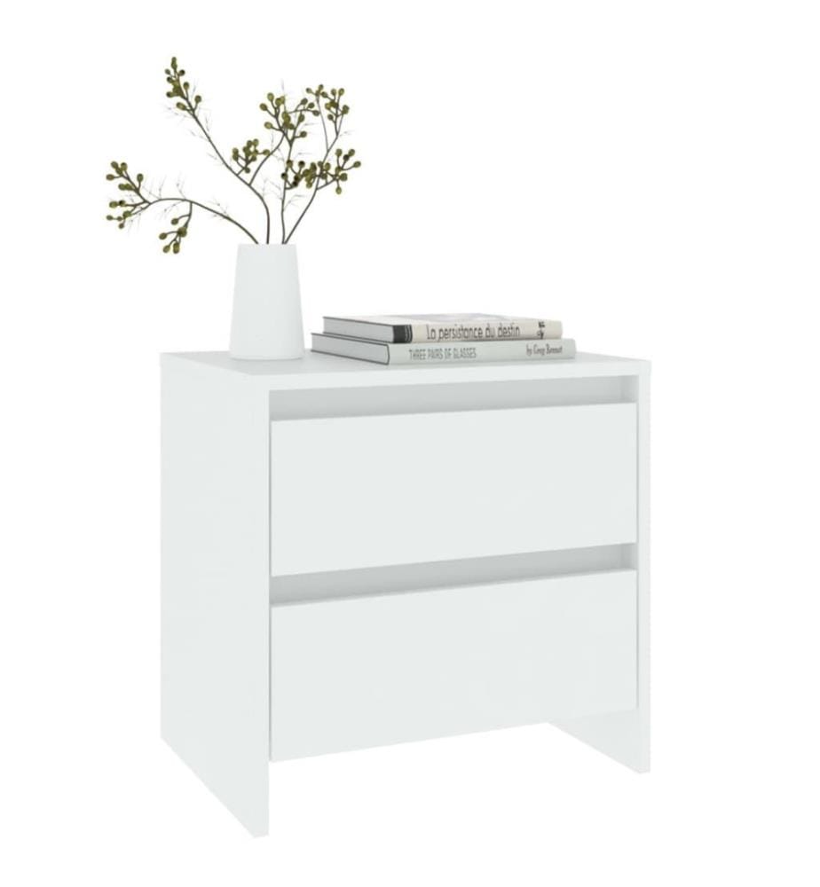 Nachttisch Weiss 45x34,5x44,5 cm Holzwerkstoff