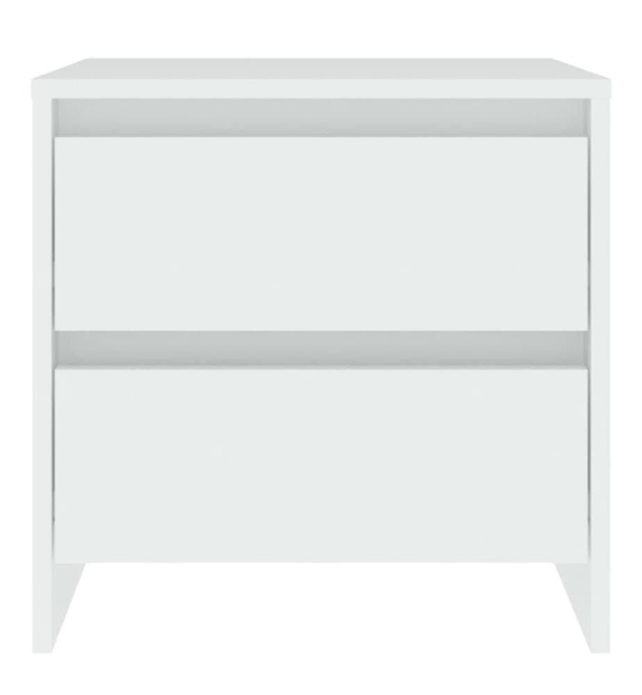 Nachttisch Weiss 45x34,5x44,5 cm Holzwerkstoff