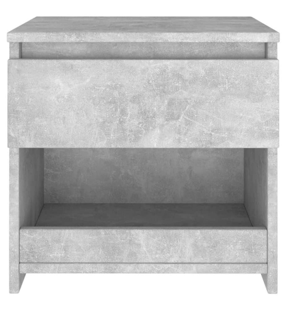 Nachttisch Betongrau 40x30x39 cm Holzwerkstoff