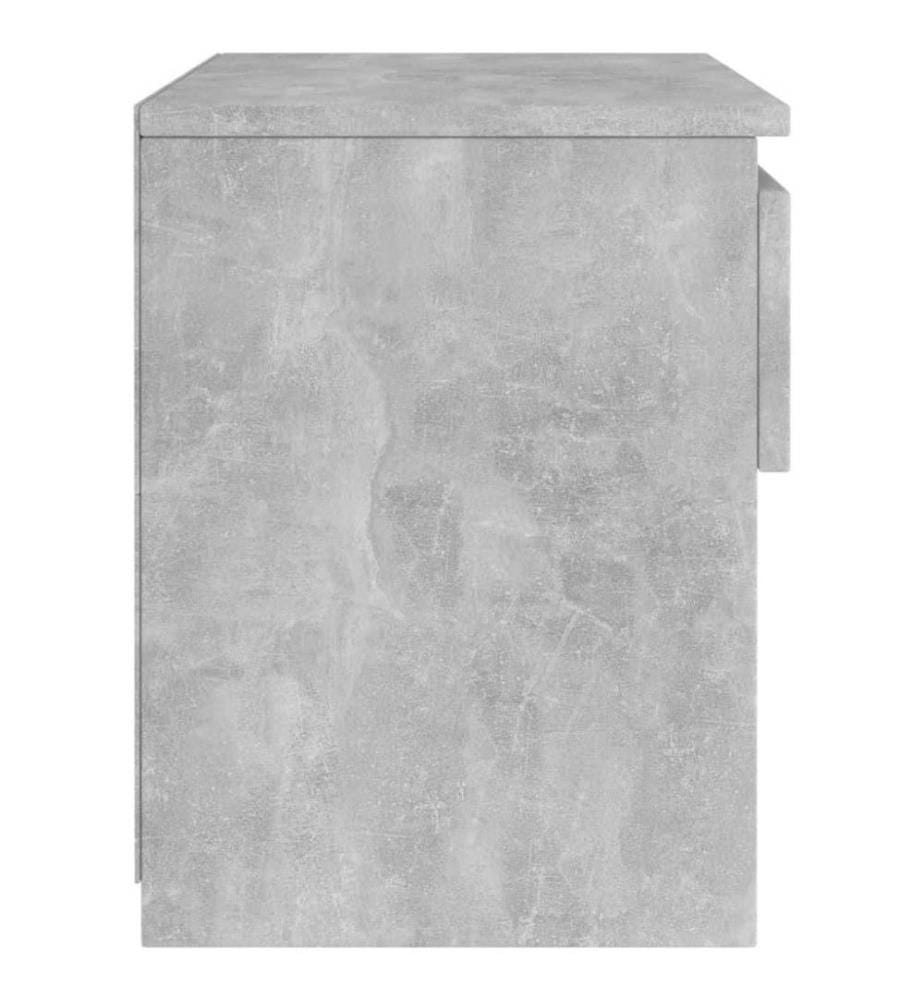 Nachttisch Betongrau 40x30x39 cm Holzwerkstoff