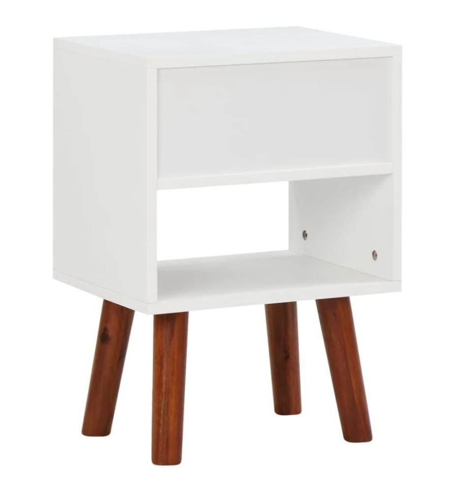 Nachttisch Akazienholz Massiv 40x30x57 cm