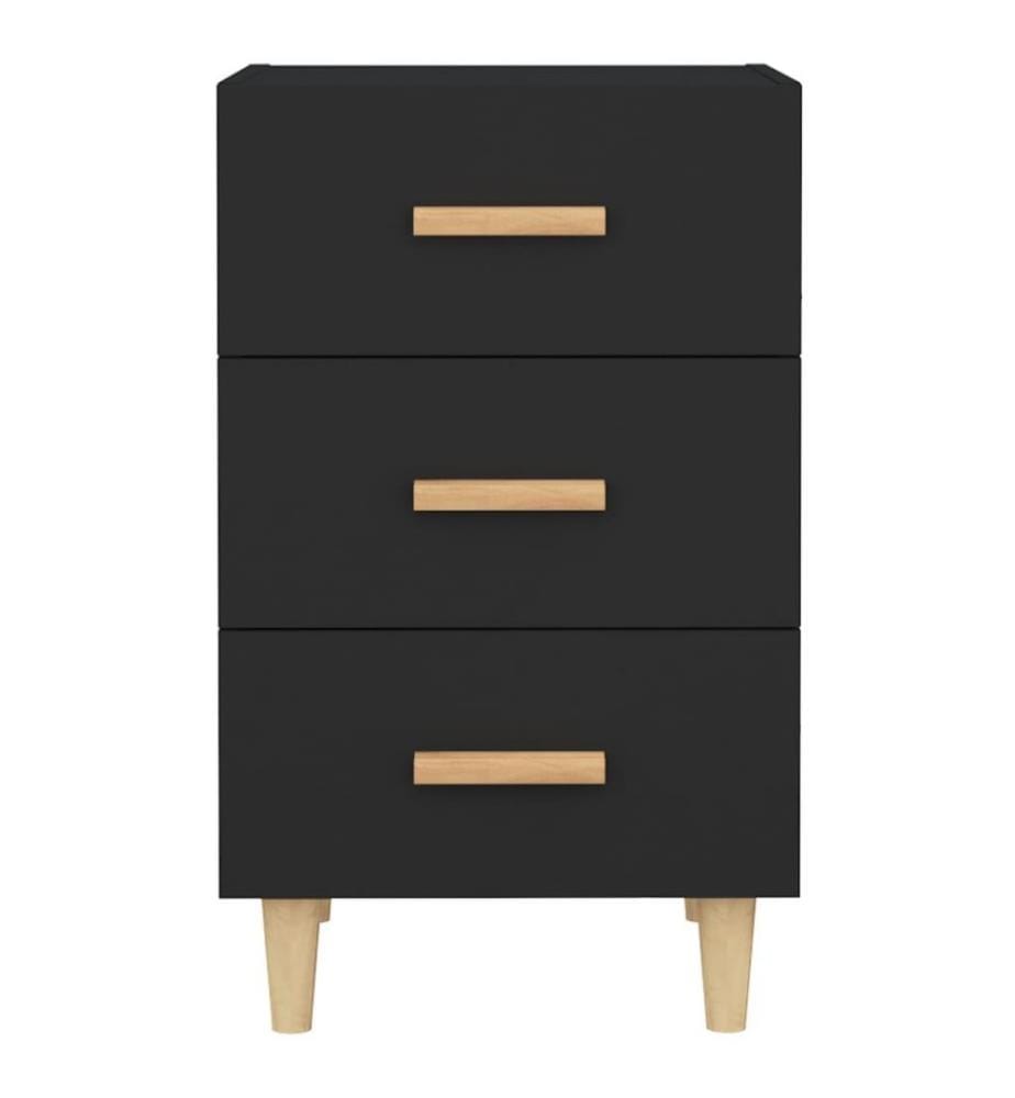 Nachttisch Schwarz 40x40x66 cm Holzwerkstoff