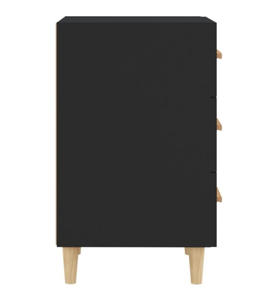 Nachttisch Schwarz 40x40x66 cm Holzwerkstoff