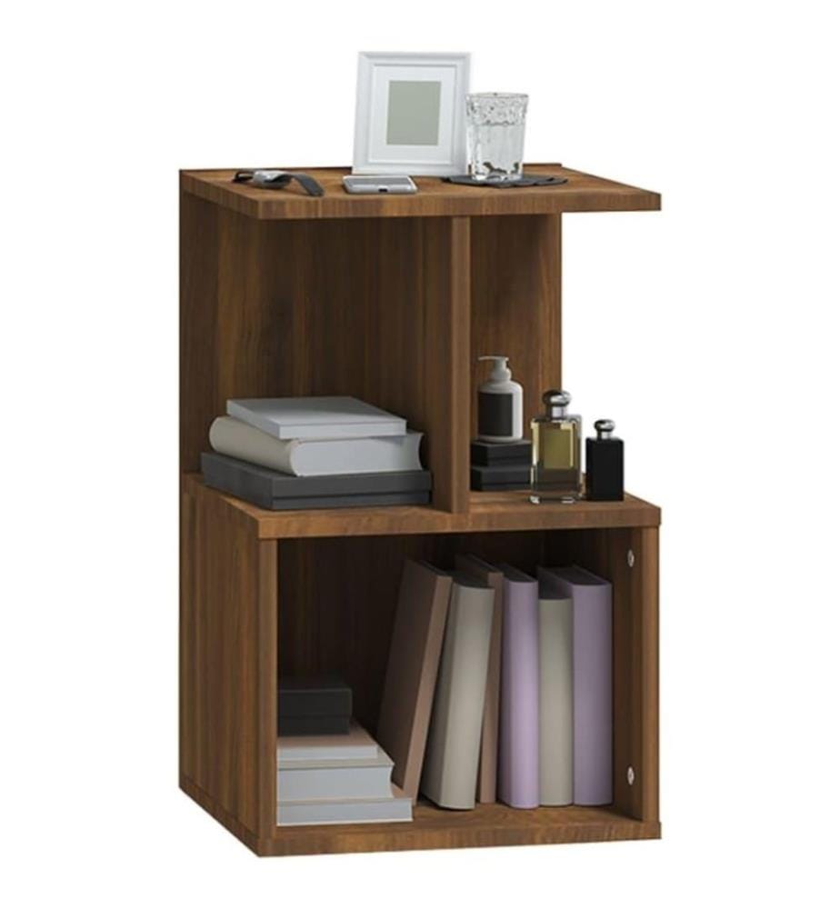 Nachttisch Braun Eichen-Optik 35x35x55 cm Holzwerkstoff
