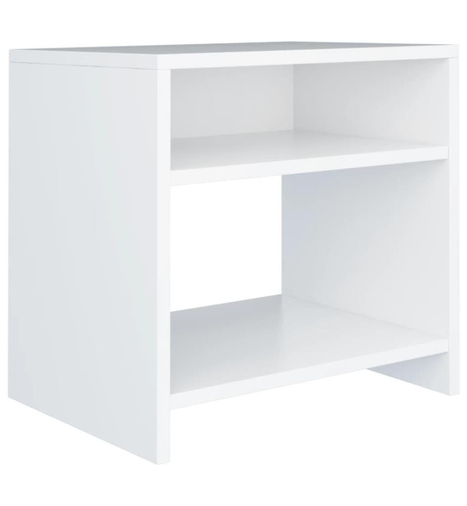 Nachttische 2 Stk. Weiss 40x30x40 cm Holzwerkstoff