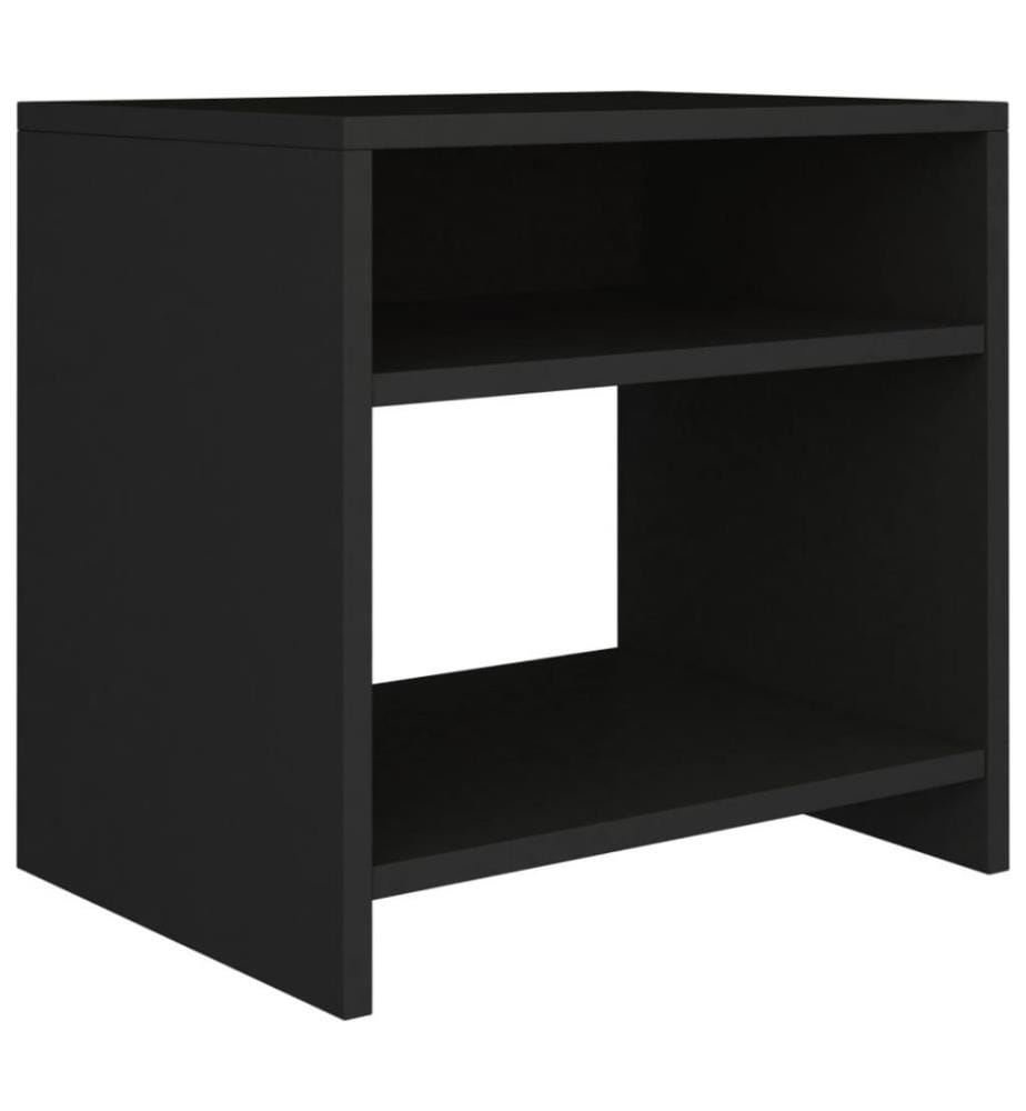 Nachttische 2 Stk. Schwarz 40x30x40 cm Holzwerkstoff