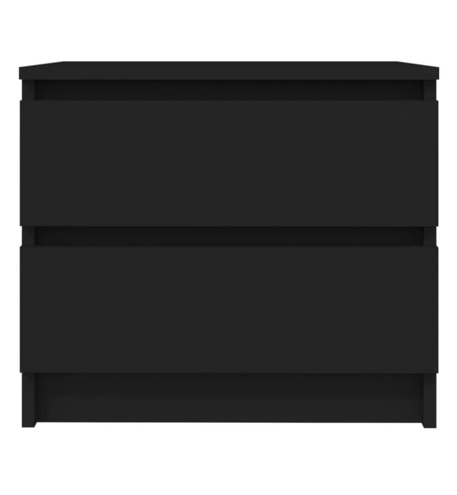 Nachttisch Schwarz 50x39x43,5 cm Holzwerkstoff