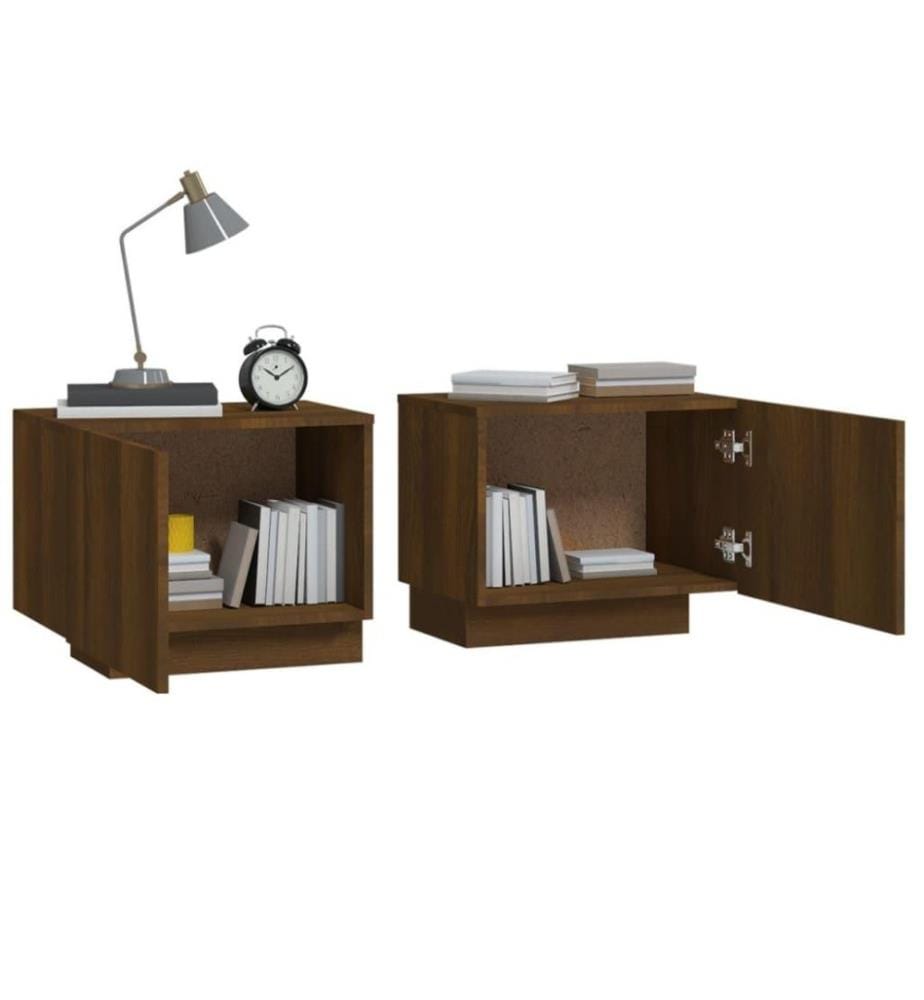 Nachttisch Braun Eichen-Optik 100x35x40 cm Holzwerkstoff