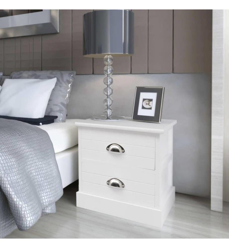 Nachttisch Landhausstil Weiss