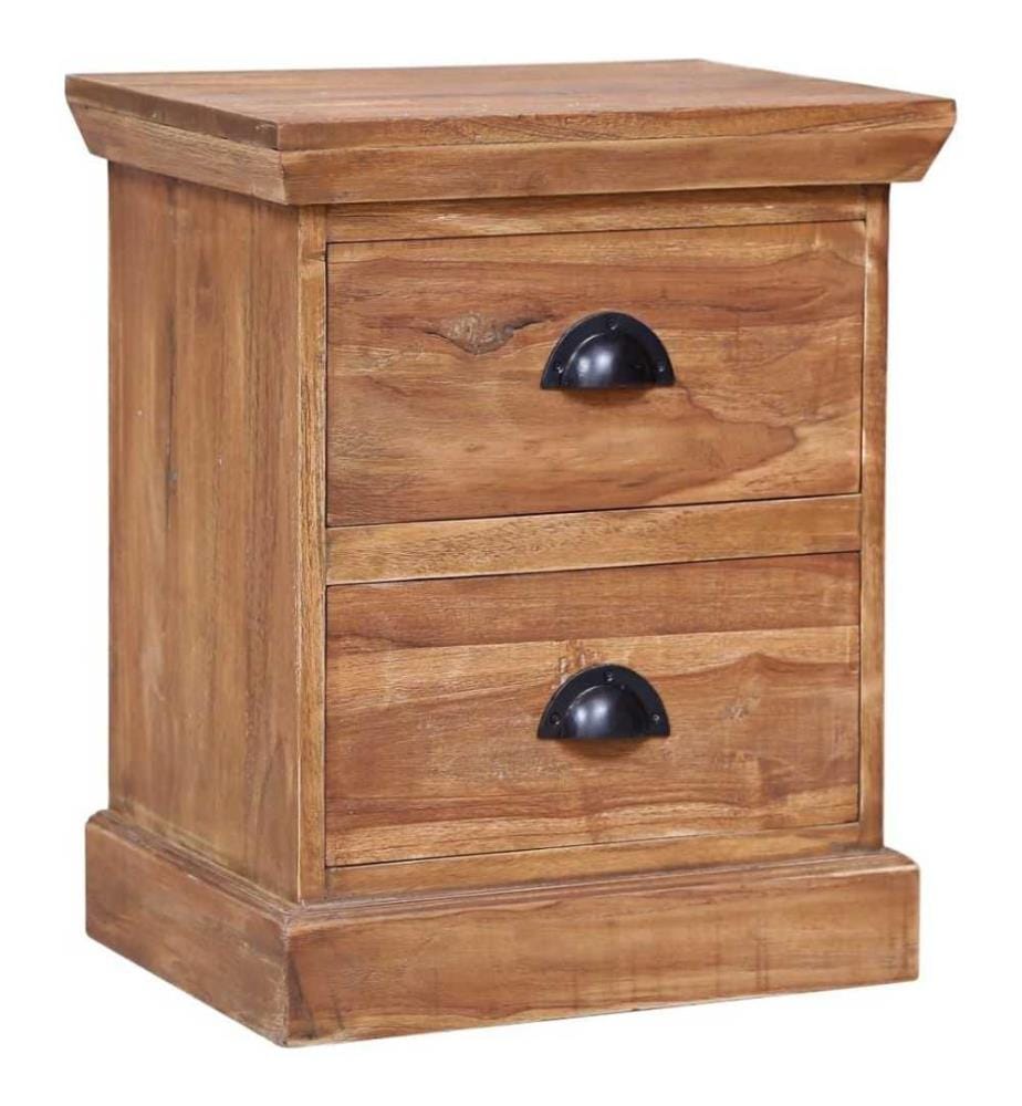 Table de chevet 40 x 30 x 50 cm Teck solide