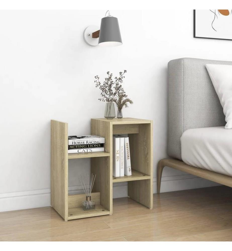 Nachttische 2 Stk. Sonoma-Eiche 50x30x51,5 cm Holzwerkstoff