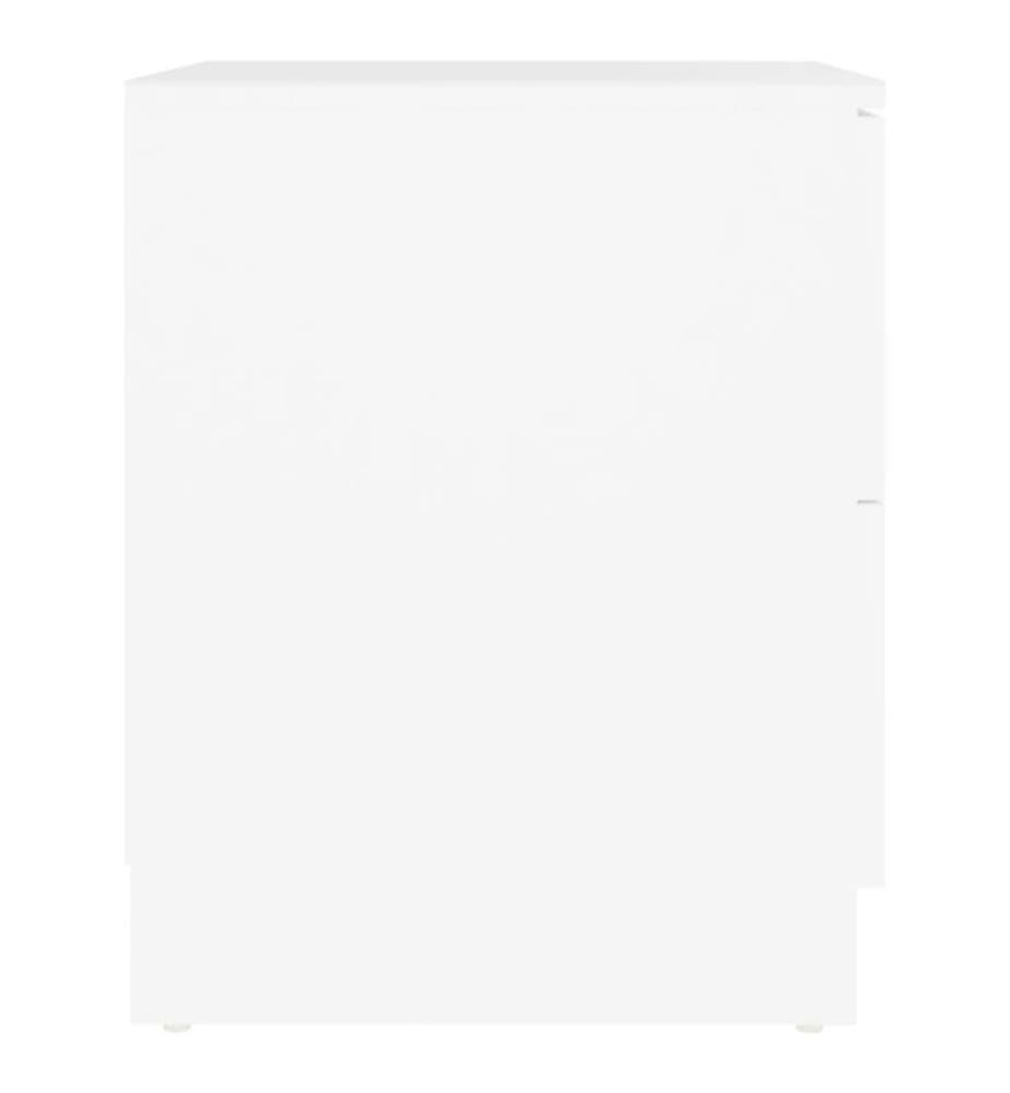 Nachttisch Weiss 40x40x50 cm Holzwerkstoff