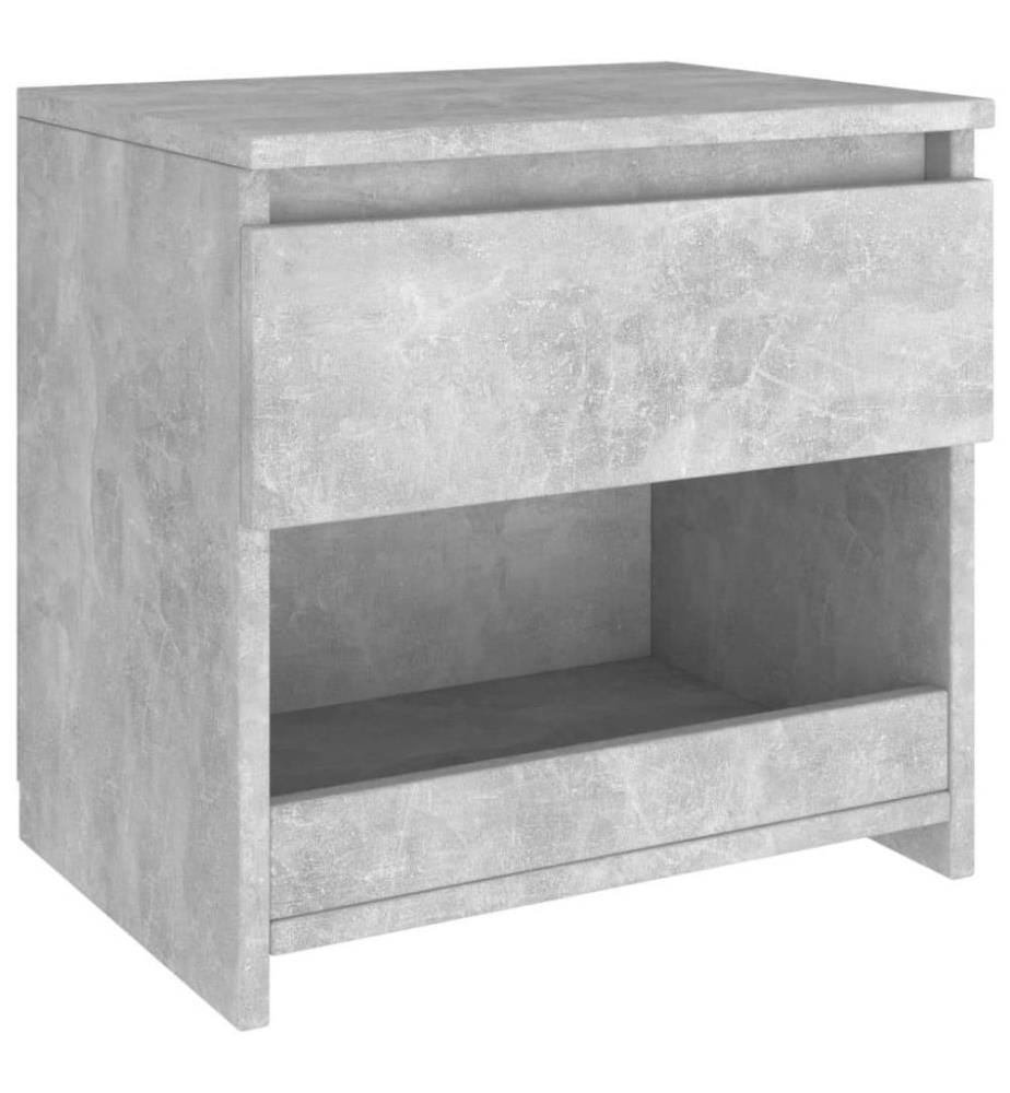 Nachttische 2 Stk. Betongrau 40x30x39 cm Holzwerkstoff