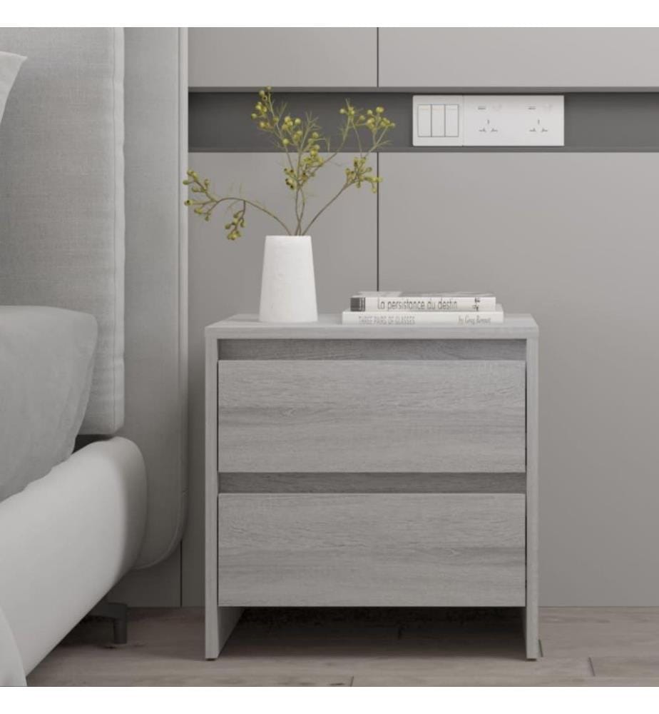 Nachttisch Grau Sonoma 45x34,5x44,5 cm Holzwerkstoff