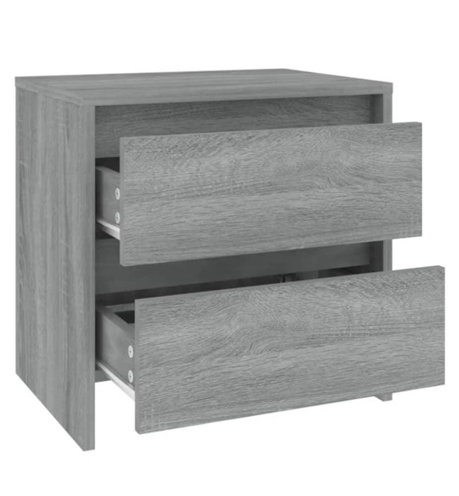 Nachttisch Grau Sonoma 45x34,5x44,5 cm Holzwerkstoff