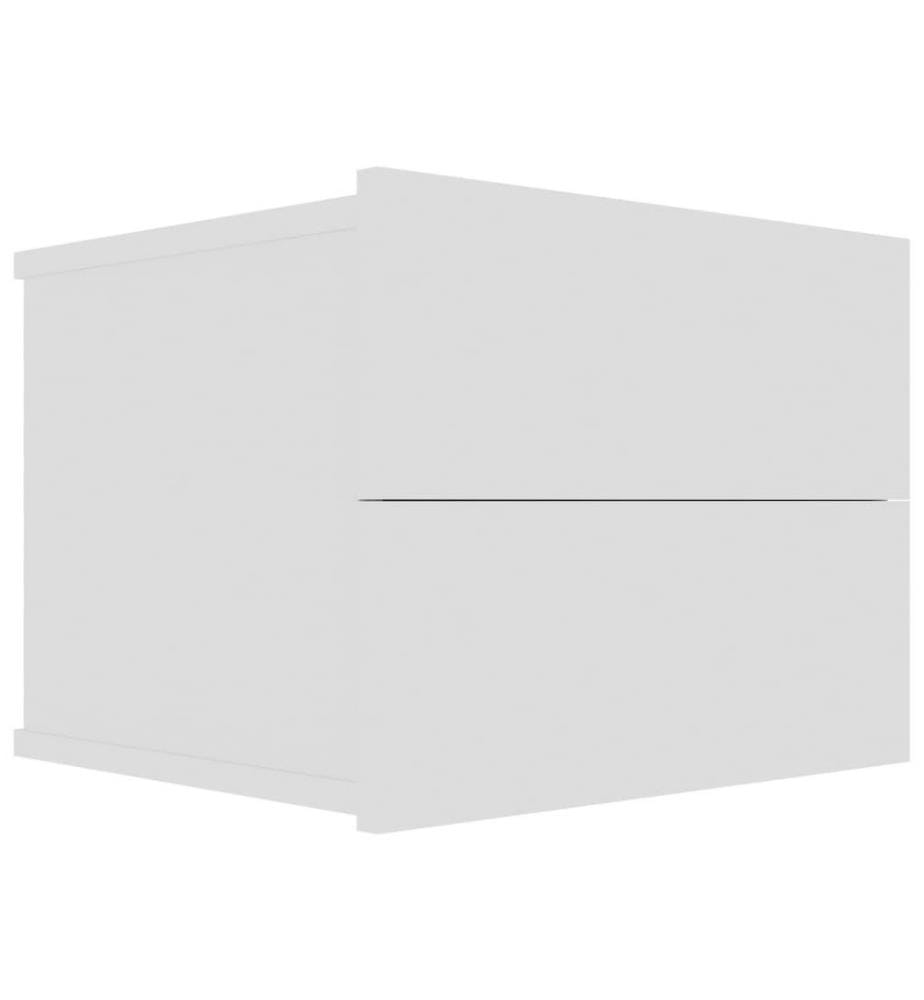 Nachttische 2 Stk. Weiss 40x30x30 cm Holzwerkstoff