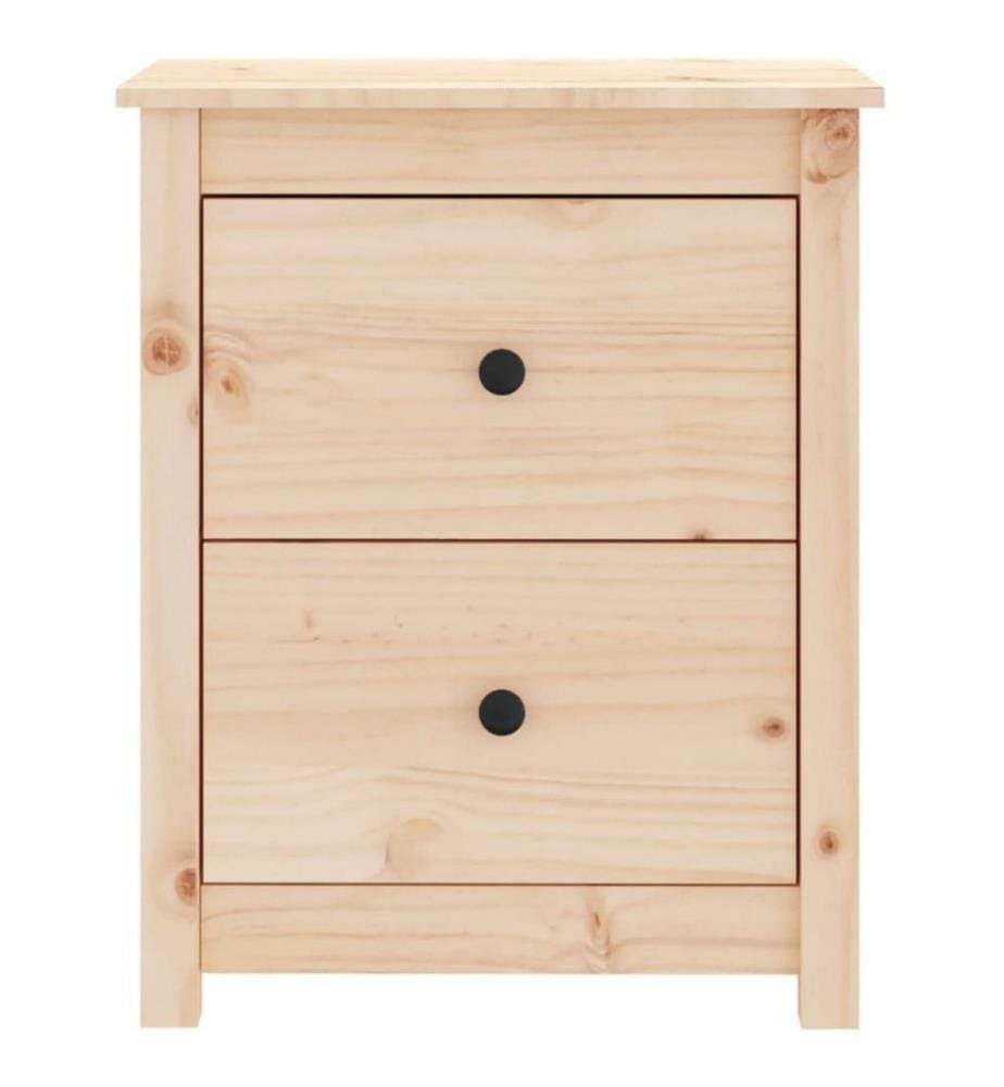 Nachttische 2 Stk. 50x35x61,5 cm Massivholz Kiefer