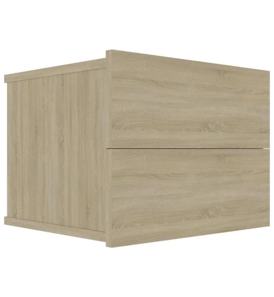 Nachttische 2 Stk. Sonoma-Eiche 40x30x30 cm Holzwerkstoff